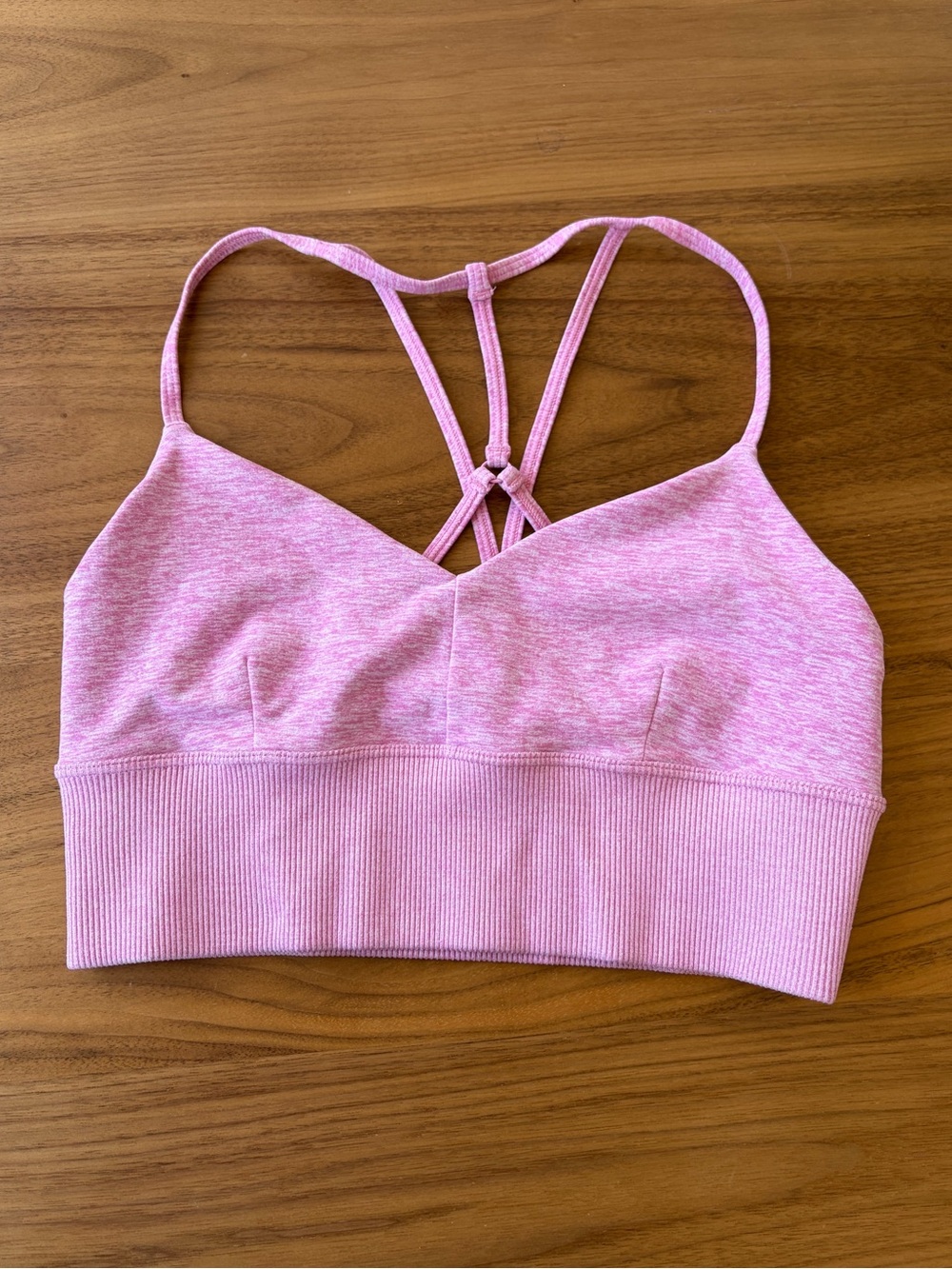 ALO Yoga Alosoft Lavish Bra Pink Heather